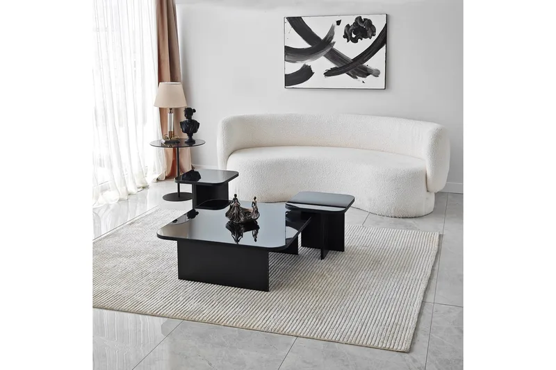 Moosonee Sofabord 80 cm - Sort - Møbler - Borde - Sofabord