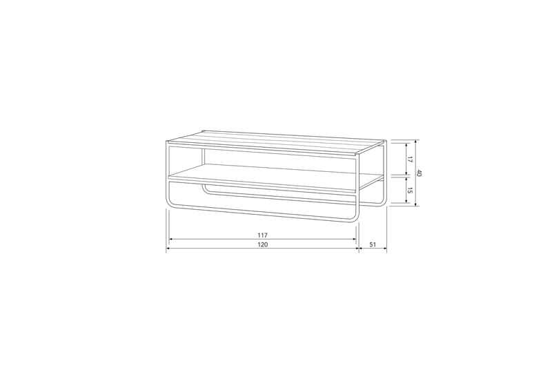 Moti Sofabord 120 cm - Nature - Møbler - Borde - Sofabord