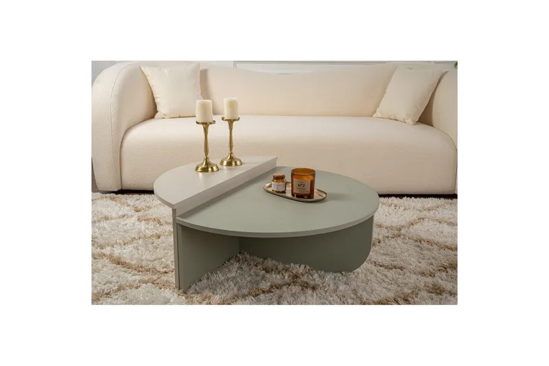 Sofabord Mukund Ask Grøn Sandsten - Ask Grøn Sandsten - Møbler - Borde - Sofabord