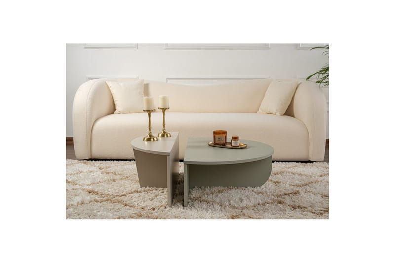 Sofabord Mukund Ask Grøn Sandsten - Ask Grøn Sandsten - Møbler - Borde - Sofabord