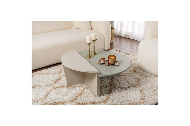 Sofabord Mukund Ask Grøn Sandsten - Ask Grøn Sandsten - Møbler - Borde - Sofabord