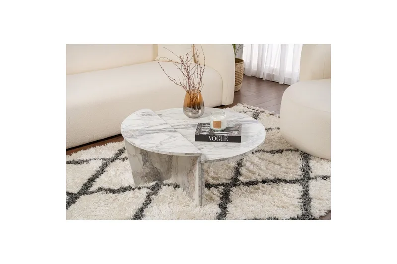 Sofabord Mukund Freesia Marmor - Freesia Marmor - Møbler - Borde - Sofabord