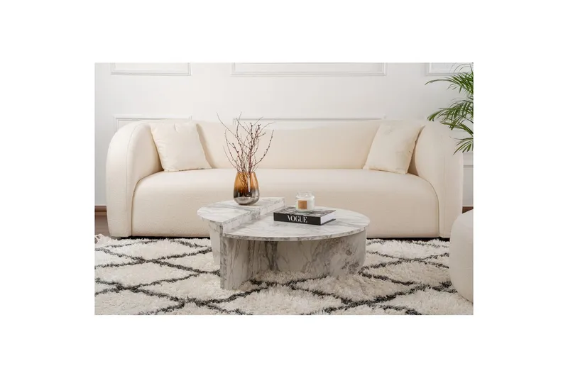 Sofabord Mukund Freesia Marmor - Freesia Marmor - Møbler - Borde - Sofabord