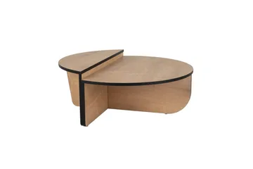 Sofabord Mukund Honey Oak Black