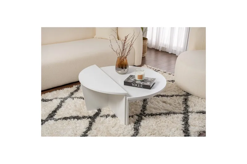 Sofabord Mukund Hvid - Hvid - Møbler - Borde - Sofabord