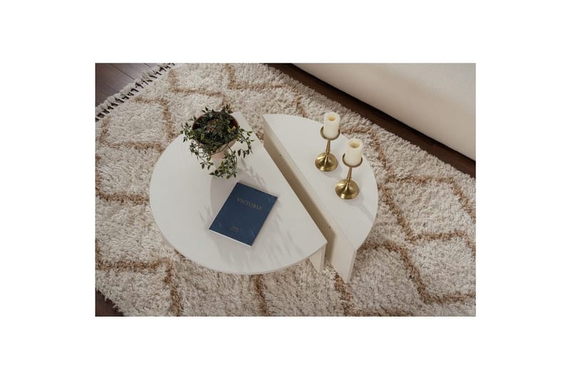 Sofabord Mukund Træ Hvid - Træ Hvid - Møbler - Borde - Sofabord