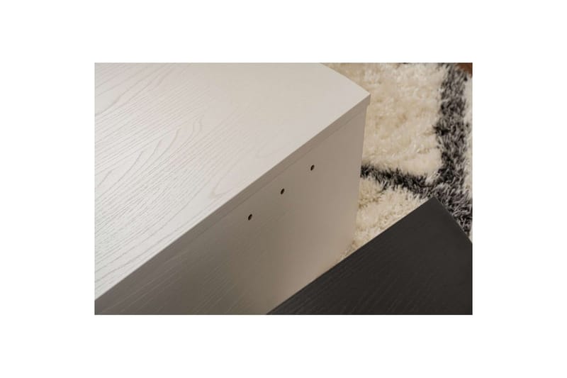 Sofabord Mukund Træ Hvid Træ Sort - Træ Hvid Træ Sort - Møbler - Borde - Sofabord