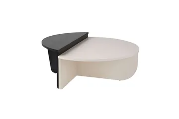 Sofabord Mukund Træ Hvid Træ Sort