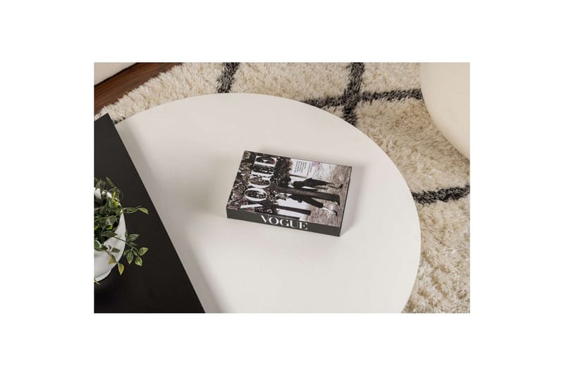 Sofabord Mukund Træ Hvid Træ Sort - Træ Hvid Træ Sort - Møbler - Borde - Sofabord