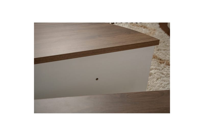 Sofabord Mukund Valnød Hvid - Valnød Hvid - Møbler - Borde - Sofabord