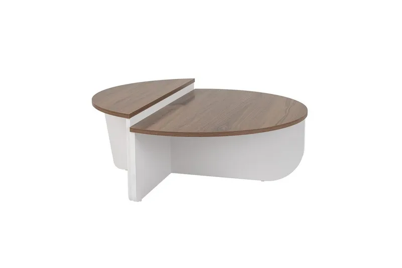 Sofabord Mukund Valnød Hvid, Valnød Hvid