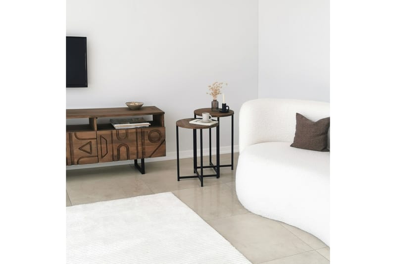 Mumondo Sofabord 35x35x35 cm Rundt - Brun - Møbler - Borde - Sofabord