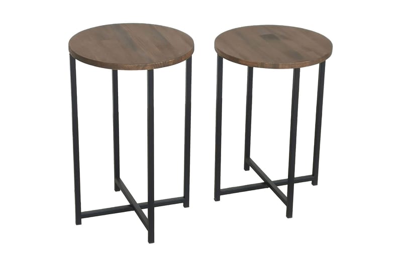 Mumondo Sofabord 35x35x35 cm Rundt, Brun