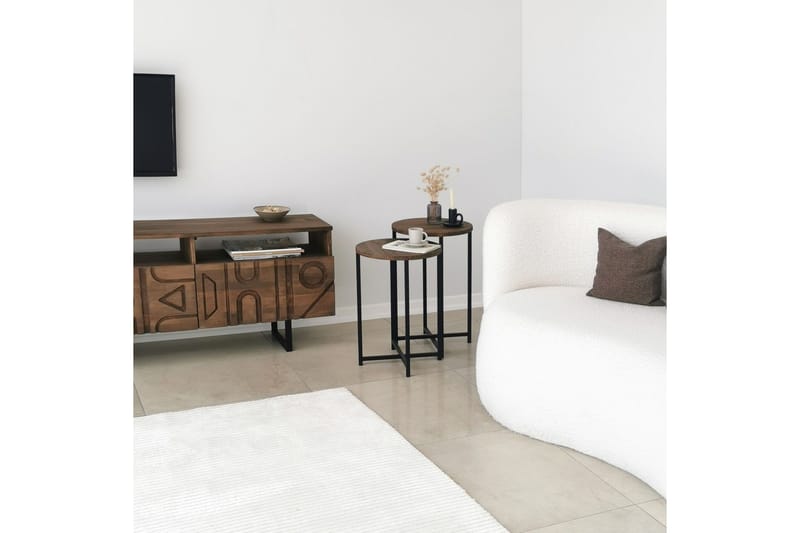 Mumondo Sofabord 35x35x35 cm Rundt - Brun - Møbler - Borde - Sofabord
