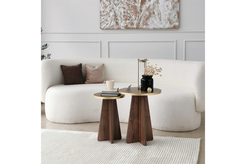 Munne Sofabord 40 cm - Valnød finér - Møbler - Borde - Sofabord
