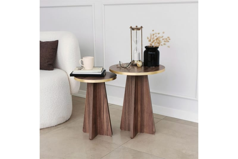 Munne Sofabord 40 cm - Valnød finér - Møbler - Borde - Sofabord