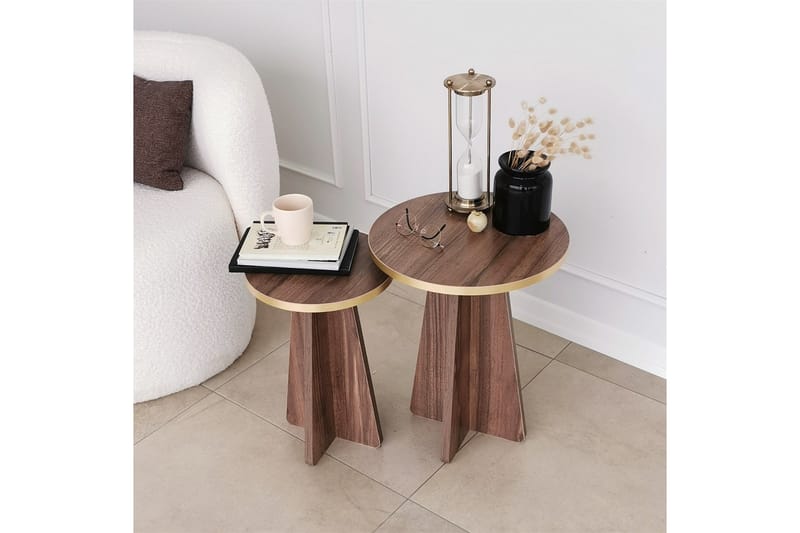 Munne Sofabord 40 cm - Valnød finér - Møbler - Borde - Sofabord