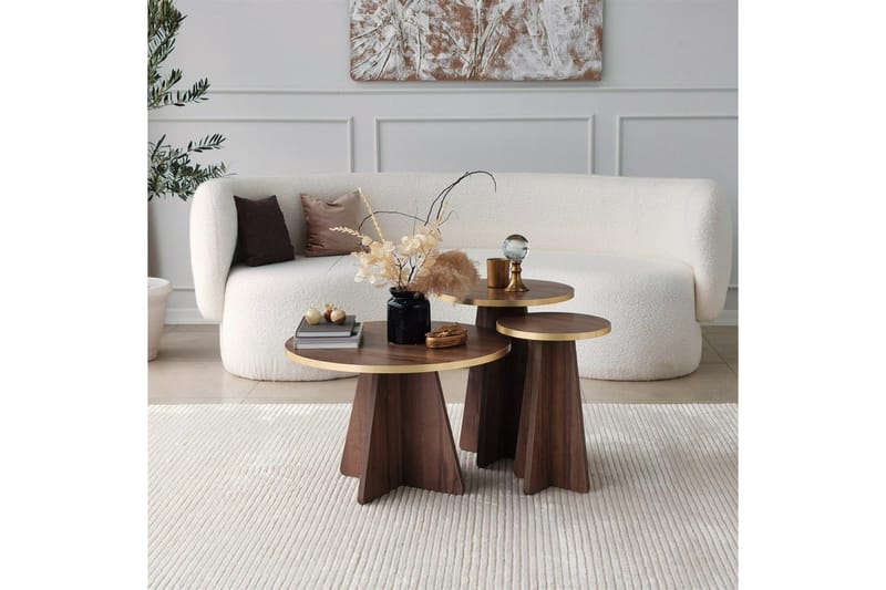 Munne Sofabord 40 cm - Valnød finér - Møbler - Borde - Sofabord