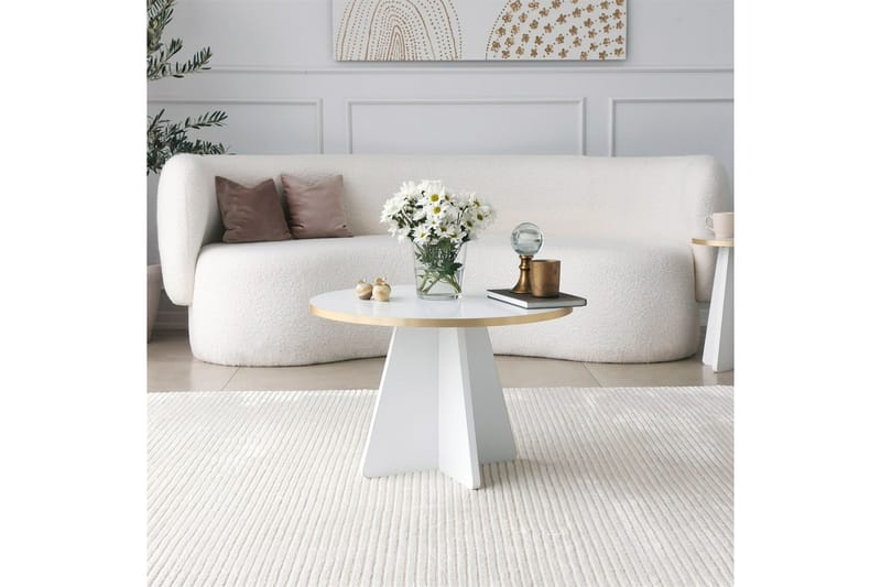 Munne Sofabord 60 cm - Hvid - Møbler - Borde - Sofabord