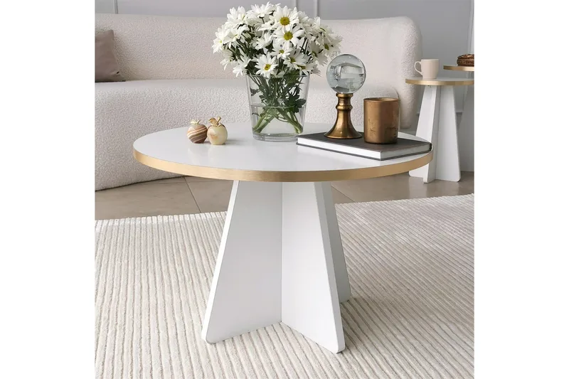 Munne Sofabord 60 cm - Hvid - Møbler - Borde - Sofabord