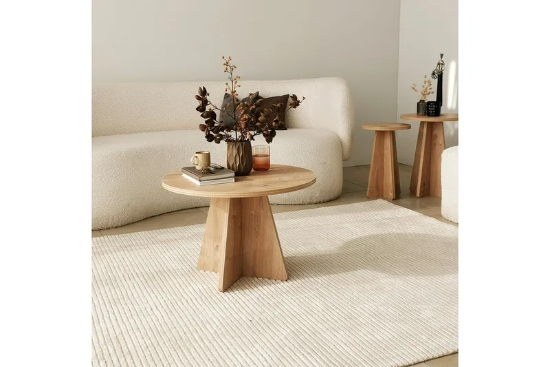 Munne Sofabord 60 cm - Oak - Møbler - Borde - Sofabord