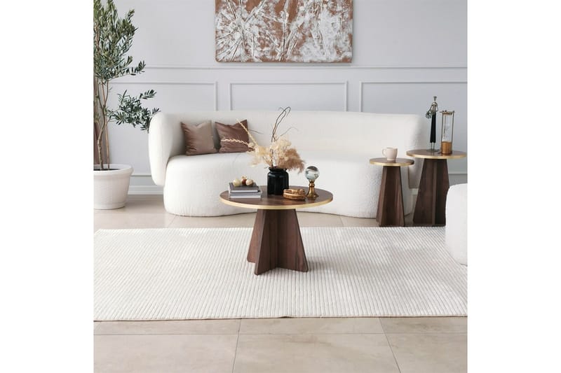 Munne Sofabord 60 cm, Valnød finér