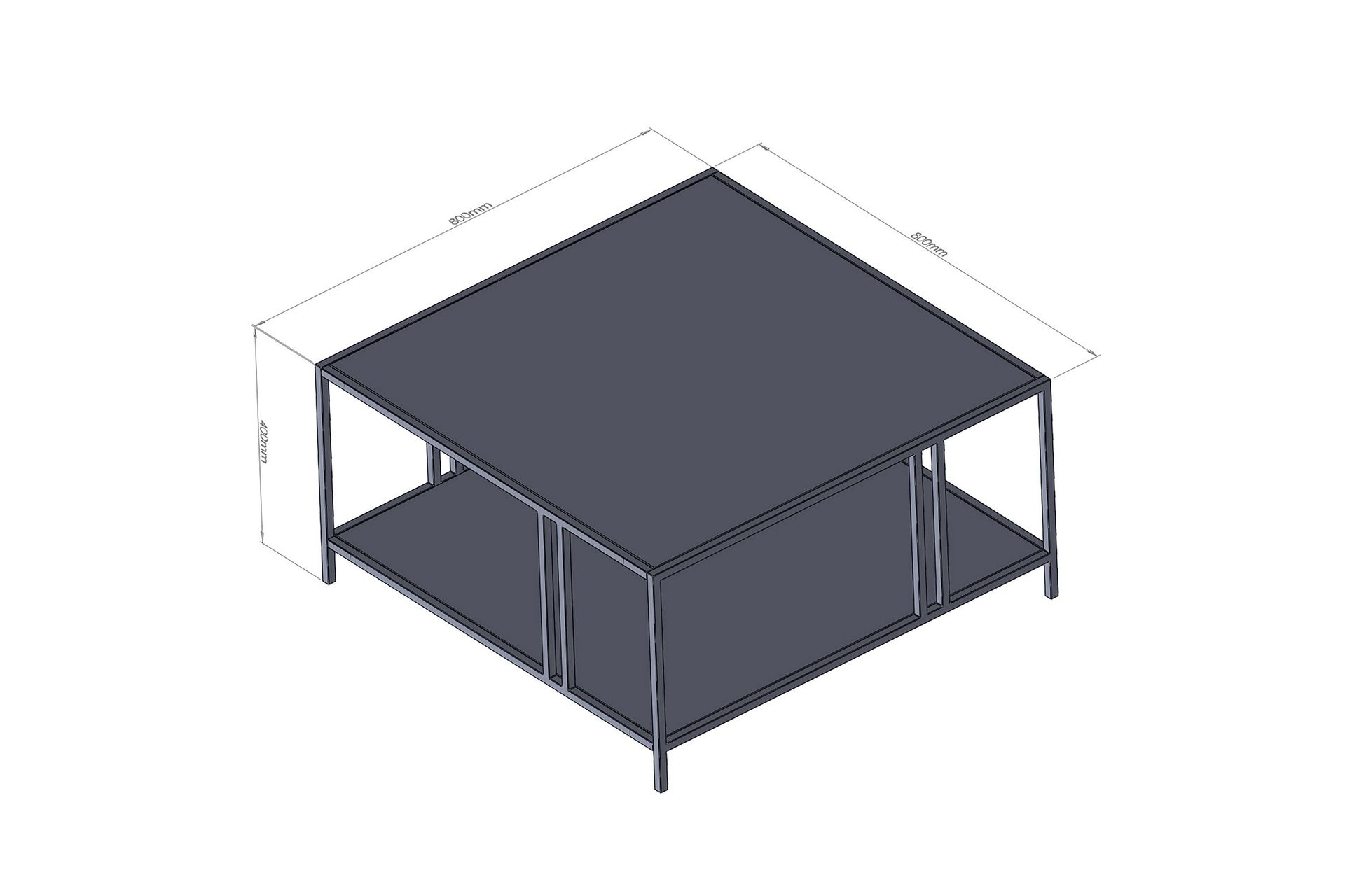 Nar Sofabord 80 cm - Sort - Møbler - Borde - Sofabord