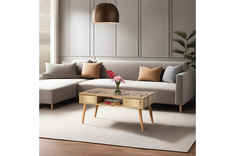 Naruki Sofabord 97 cm - Brun - Møbler - Borde - Sofabord