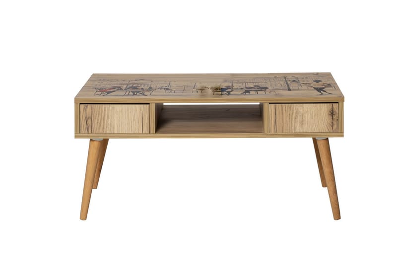 Naruki Sofabord 97 cm - Brun - Møbler - Borde - Sofabord