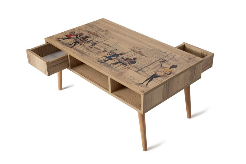 Naruki Sofabord 97 cm - Brun - Møbler - Borde - Sofabord