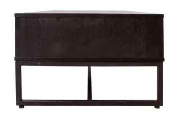 Nauerna Sofabord 110 cm med Opbevaring 2 Skuffer - Egefarvet/Sort - Møbler - Borde - Sofabord