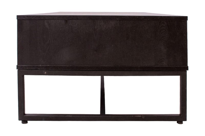 Nauerna Sofabord 110 cm med Opbevaring 2 Skuffer - Egefarvet/Sort - Møbler - Borde - Sofabord