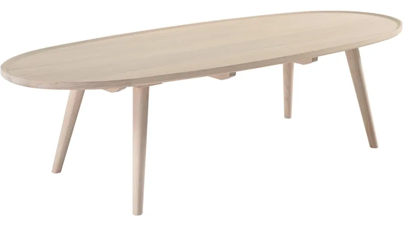 Sofabord NFG Belfort 160x60 cm vitoljat, Hvidolieret