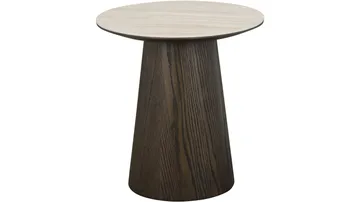 Sofabord NFG Ullern Ø48 Dia 48 cm - Travertinlook - Møbler - Borde - Sofabord