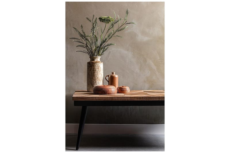 Nicasto Sofabord 120 cm - Teak/Sort Jern - Møbler - Borde - Sofabord