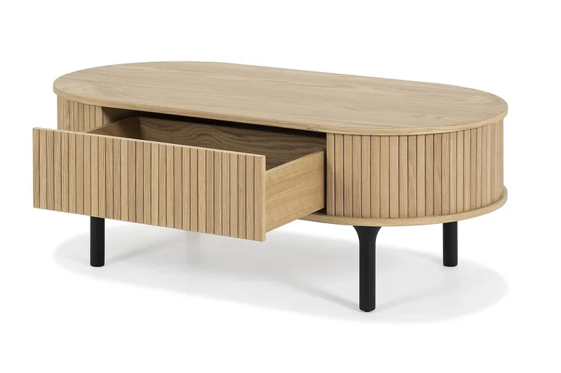 Noira Ovalt Sofabord 118 cm - Natur - Møbler - Borde - Sofabord