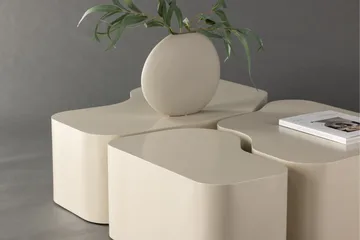 Nordland 92x74 cm Rektangulært Sofabord i Træ - Beige - Møbler - Borde - Sofabord