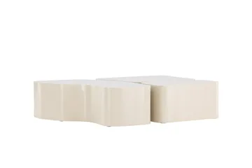 Nordland 92x74 cm Rektangulært Sofabord i Træ - Beige - Møbler - Borde - Sofabord
