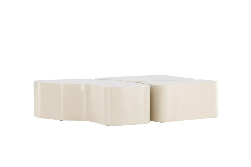 Nordland 92x74 cm Rektangulært Sofabord i Træ - Beige - Møbler - Borde - Sofabord