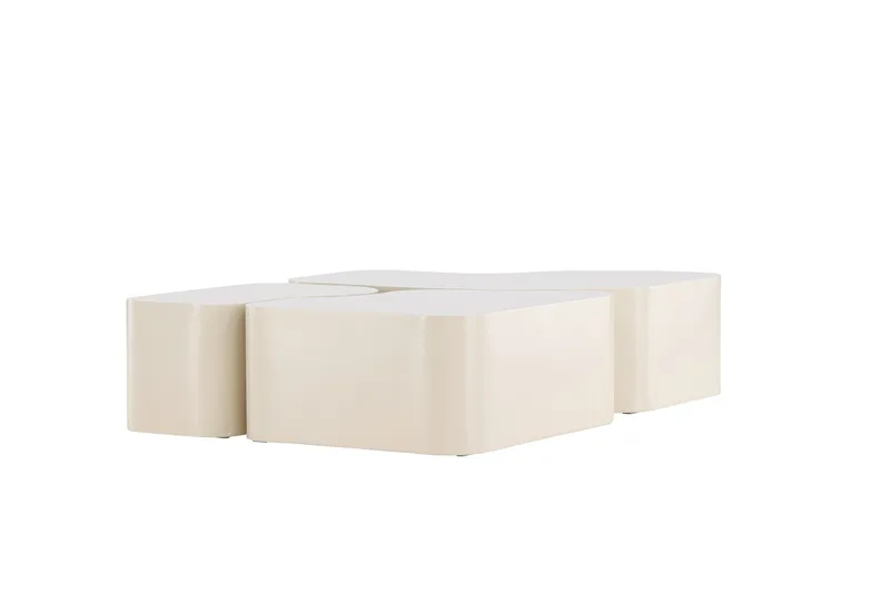 Nordland 92x74 cm Rektangulært Sofabord i Træ - Beige - Møbler - Borde - Sofabord