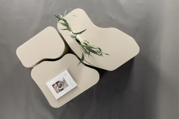Nordland 92x74 cm Rektangulært Sofabord i Træ - Beige - Møbler - Borde - Sofabord