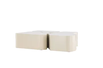Nordland 92x74 cm Rektangulært Sofabord i Træ - Beige - Møbler - Borde - Sofabord
