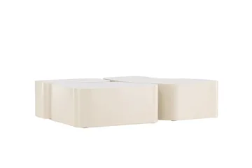 Nordland 92x74 cm Rektangulært Sofabord i Træ - Beige - Møbler - Borde - Sofabord
