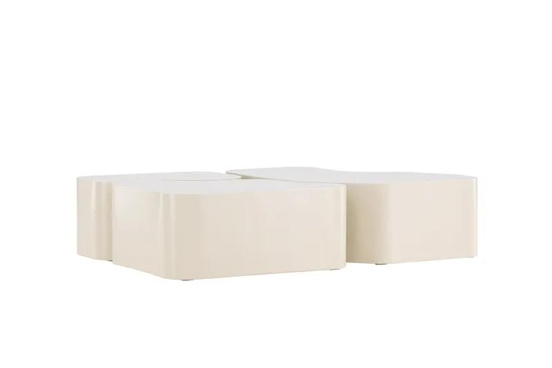 Nordland 92x74 cm Rektangulært Sofabord i Træ - Beige - Møbler - Borde - Sofabord