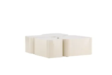 Nordland 92x74 cm Rektangulært Sofabord i Træ - Beige - Møbler - Borde - Sofabord