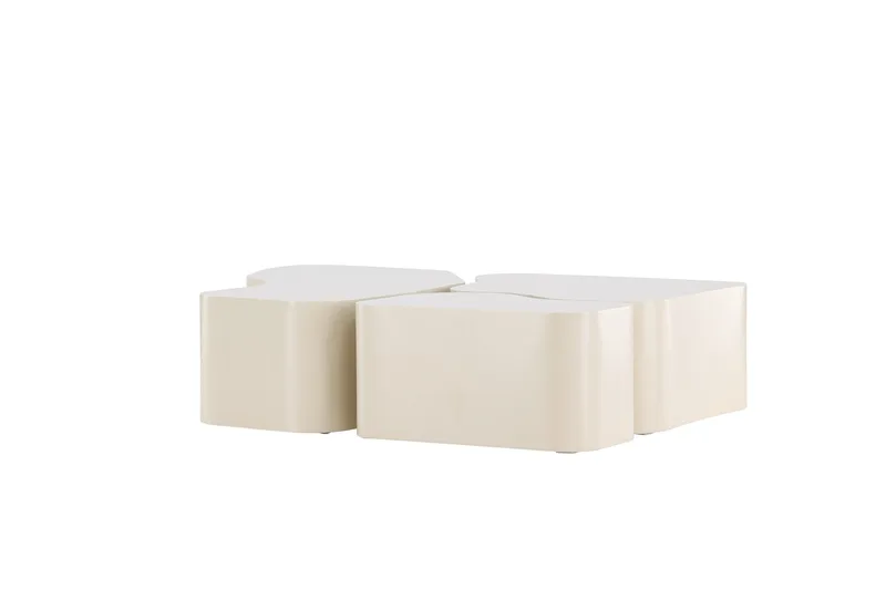 Nordland 92x74 cm Rektangulært Sofabord i Træ - Beige - Møbler - Borde - Sofabord