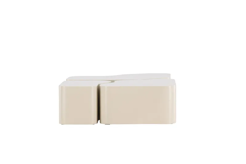 Nordland 92x74 cm Rektangulært Sofabord i Træ - Beige - Møbler - Borde - Sofabord