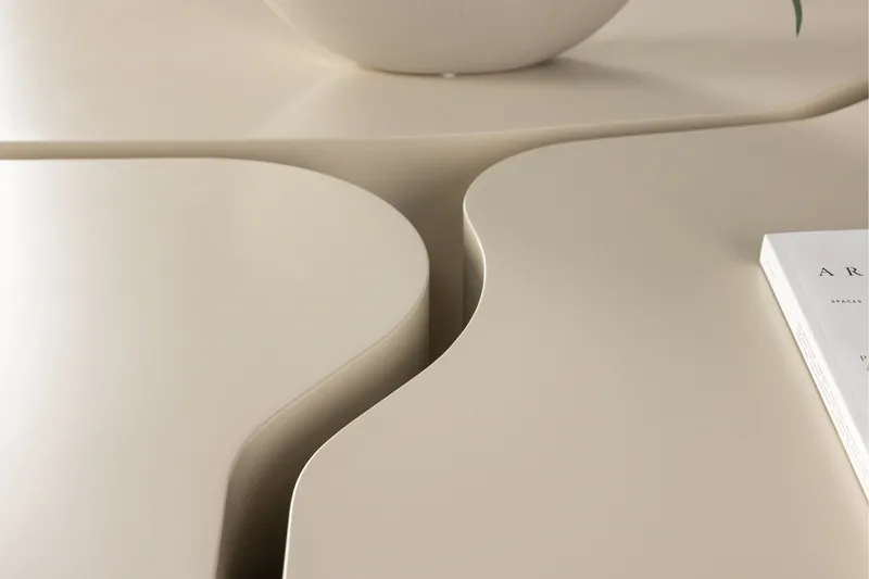 Nordland 92x74 cm Rektangulært Sofabord i Træ - Beige - Møbler - Borde - Sofabord
