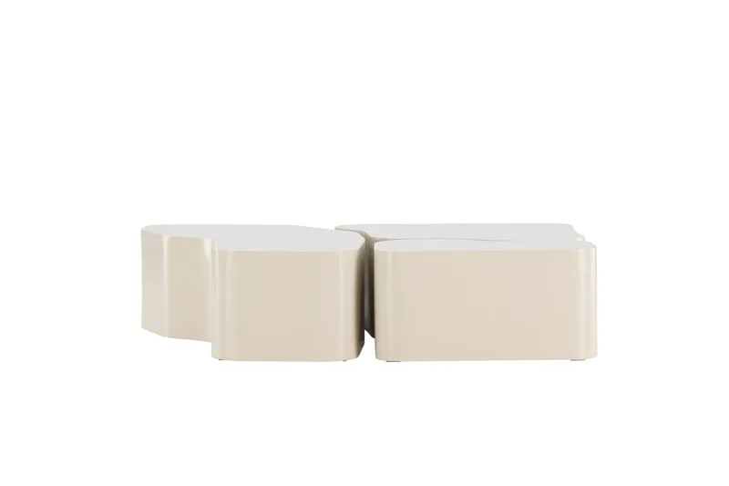 Nordland 92x74 cm Rektangulært Sofabord i Træ - Beige - Møbler - Borde - Sofabord