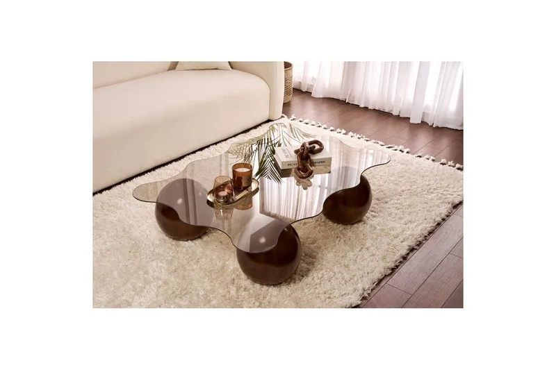 Sofabord Nordure Elinville sofabord 120 cm Mørkebrun - Møbler - Borde - Sofabord